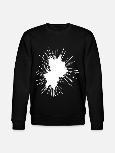 farbkleks farbfleck hintergrund farbspritzer - Stanley/Stella Unisex Bio-Sweatshirt CHANGER  - Schwarz