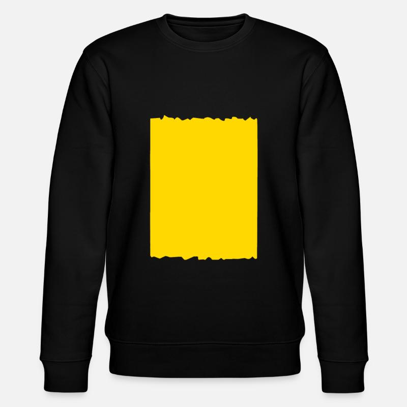 background yellow - Stanley/Stella CHANGER Unisex Organic Sweatshirt - black