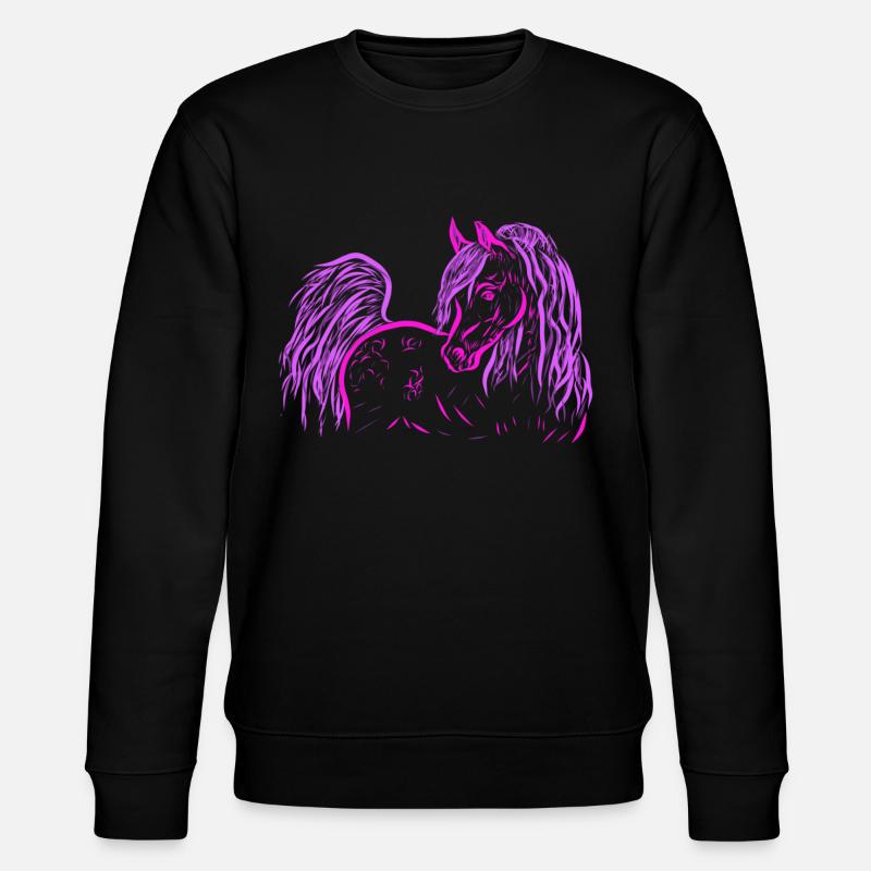 Arabian Pink - Stanley/Stella CHANGER Unisex Organic Sweatshirt - black