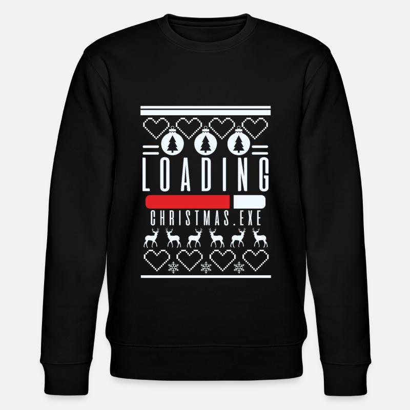 Admin Loading Christmas Weihnachten Geschenk - Stanley/Stella Unisex Bio-Sweatshirt CHANGER  - Schwarz