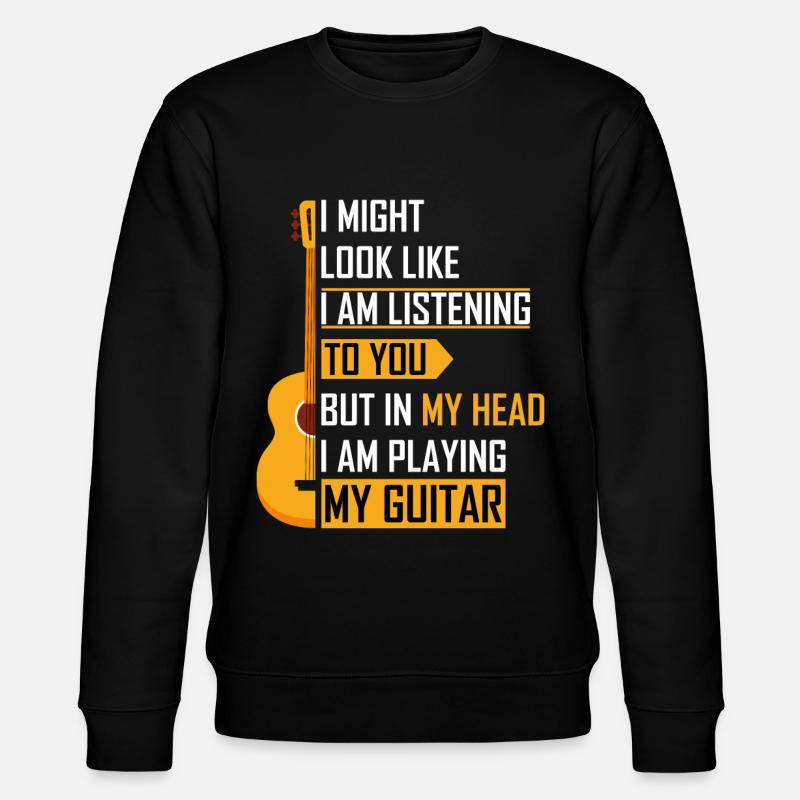 Guitar guitar player gift - Stanley/Stella CHANGER Unisex Organic Sweatshirt - black