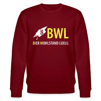 BWL - Stanley/Stella Unisex Bio-Sweatshirt CHANGER  - Burgunderrot - Vorne - Nik (191cm) & Marisol (170cm)