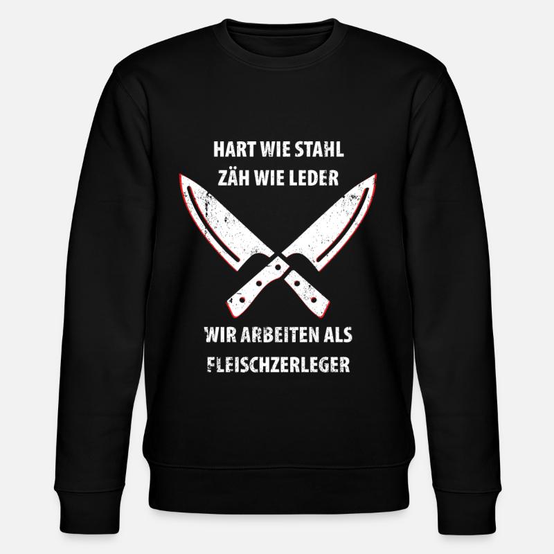 Fleischer Metzger Schlachter - Stanley/Stella Unisex Bio-Sweatshirt CHANGER - Schwarz