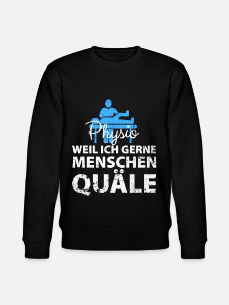 Physiotherapist physiotherapy physio - Stanley/Stella CHANGER Unisex Organic Sweatshirt - black