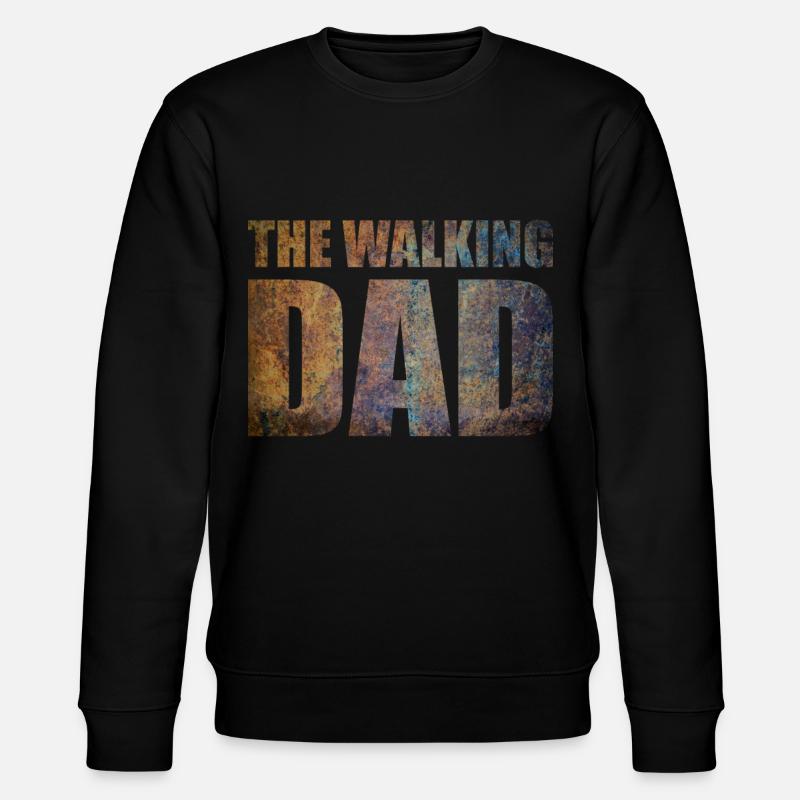 The walking dad - Stanley/Stella CHANGER Unisex Organic Sweatshirt - black