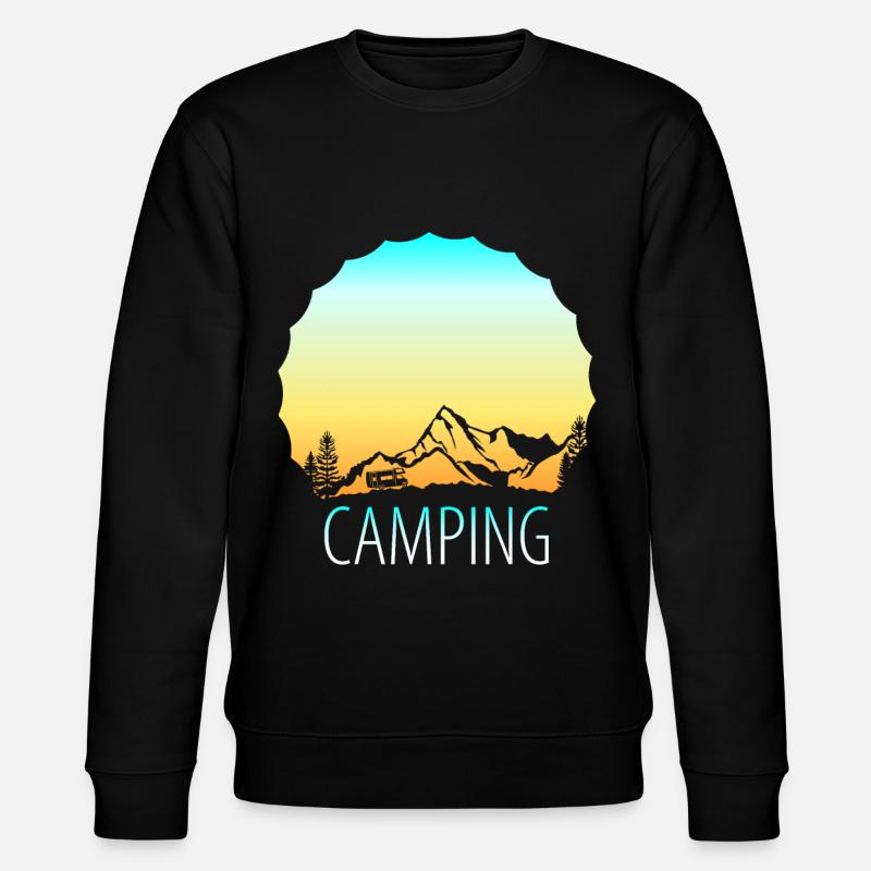 Motorhome camping camper - Stanley/Stella CHANGER Unisex Organic Sweatshirt - black