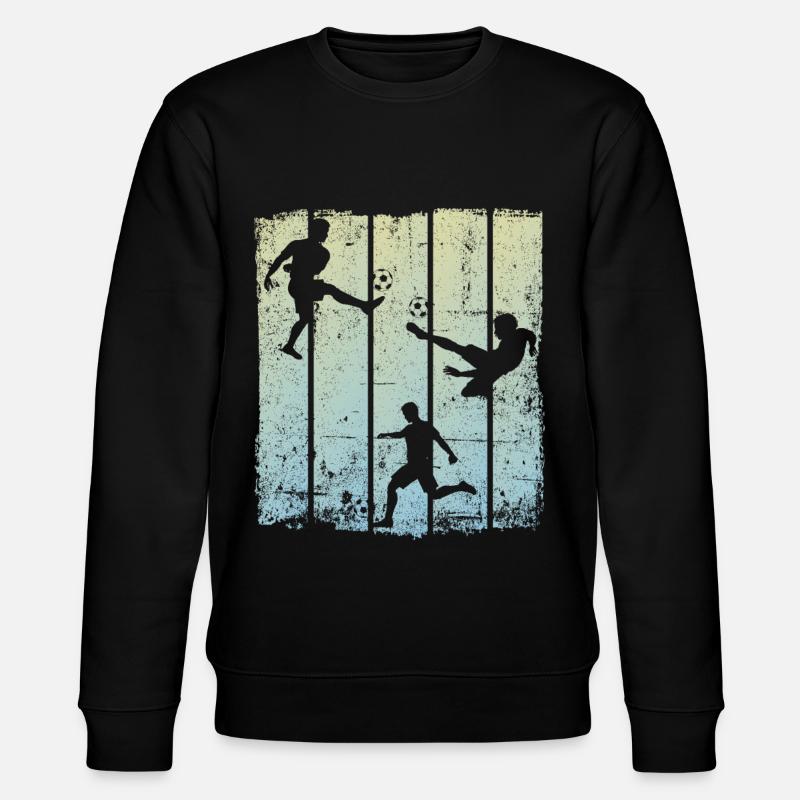 Fußball - Stanley/Stella Unisex Bio-Sweatshirt CHANGER  - Schwarz
