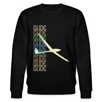 Segelflugzeug segelfliegen Segelflieger Silot - Stanley/Stella Unisex Bio-Sweatshirt CHANGER  - Schwarz - Vorne - Nik (191cm) & Marisol (170cm)