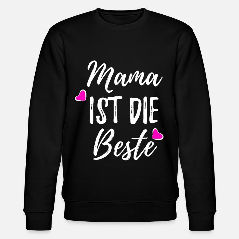 Mama Mutti - Stanley/Stella Unisex Bio-Sweatshirt CHANGER - Schwarz
