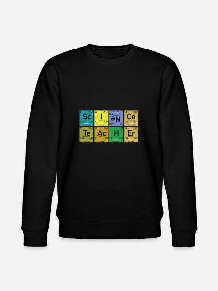 Nerd Funny Elements Science Teacher - Stanley/Stella CHANGER Unisex Organic Sweatshirt - black