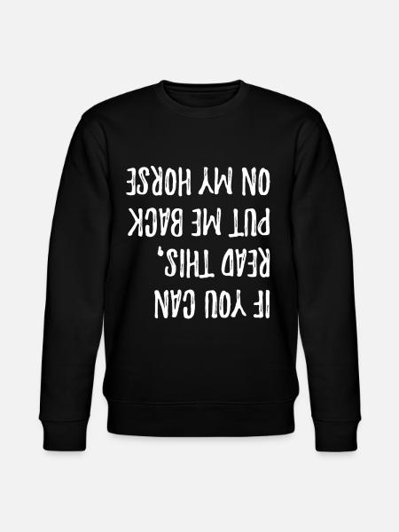 Cheval - Sweat bio CHANGER Stanley/Stella Unisexe - noir