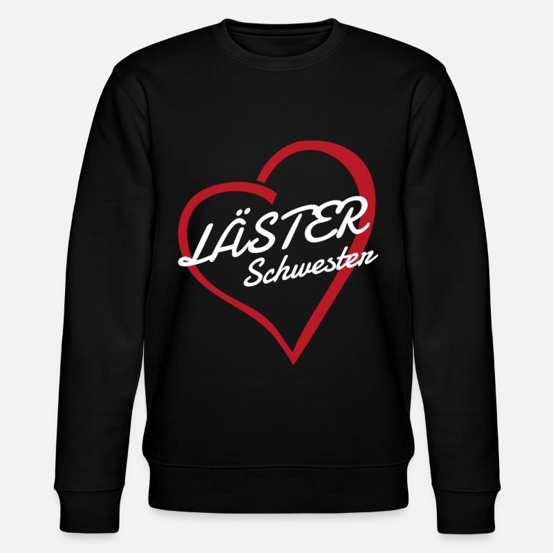 Läster Schwester Beste Freunde Lästerschwestern - Stanley/Stella Unisex Bio-Sweatshirt CHANGER  - Schwarz