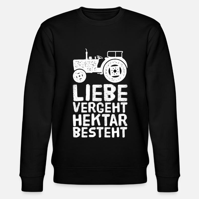 Landwirt Bauer Traktor - Stanley/Stella Unisex Bio-Sweatshirt CHANGER  - Schwarz
