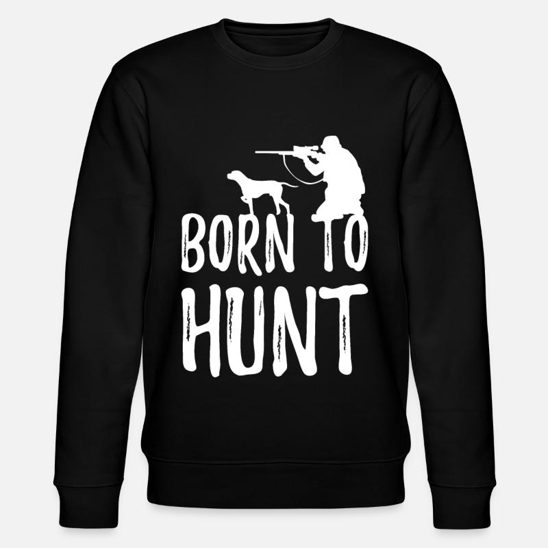Hunter hunting hunting - Stanley/Stella CHANGER Unisex Organic Sweatshirt - black