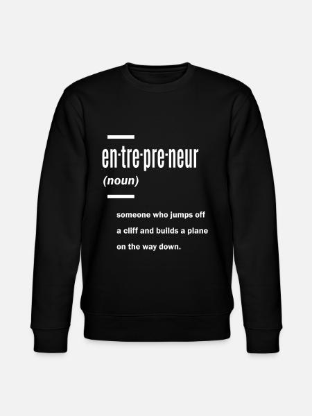 Entrepreneur Definition Gift Ideas - Stanley/Stella CHANGER Unisex Organic Sweatshirt - black