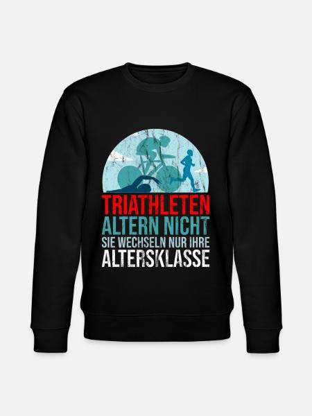 Triathlet Triathlon Geschenk - Stanley/Stella Unisex Bio-Sweatshirt CHANGER  - Schwarz