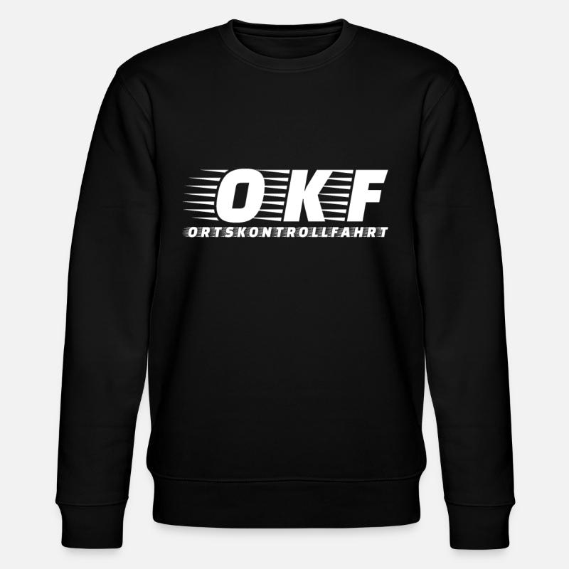 OKF Ortskontrollfahrt Geschenk Fahren - Stanley/Stella Unisex Bio-Sweatshirt CHANGER  - Schwarz