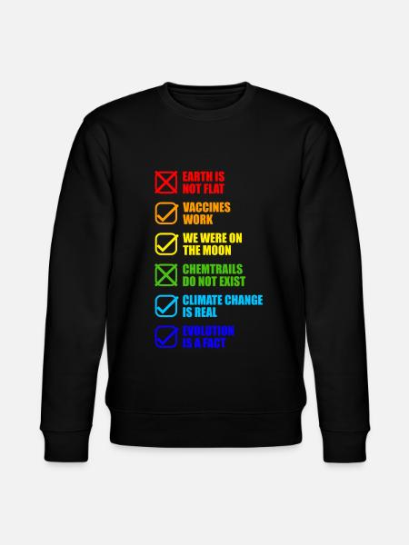 Samenzweringstheorieën Samenzwering grappig - Stanley/Stella Uniseks bio-sweatshirt CHANGER  - zwart
