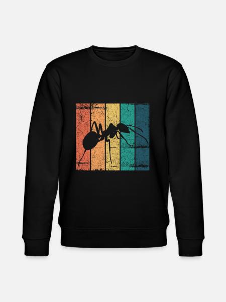 Retro ants design insects - Stanley/Stella CHANGER Unisex Organic Sweatshirt - black