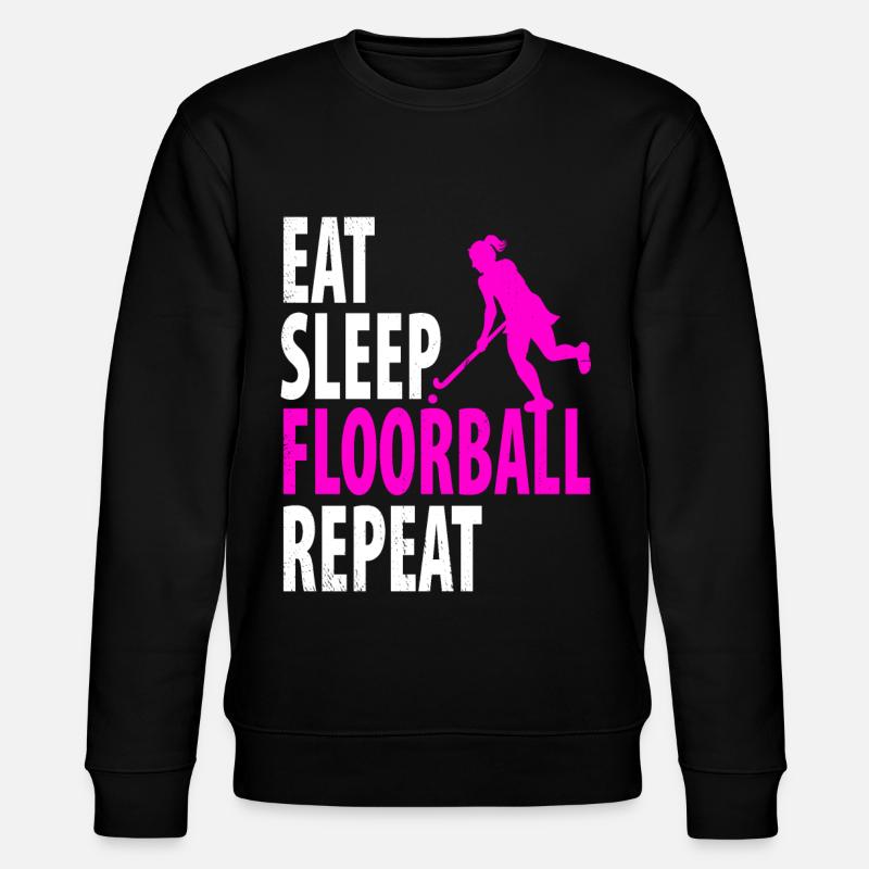Floorball - Sweat bio CHANGER Stanley/Stella Unisexe - noir