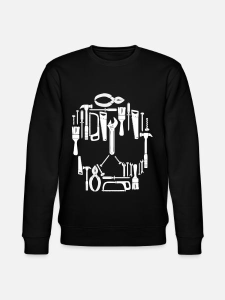 Craftsman tool skull - Stanley/Stella CHANGER Unisex Organic Sweatshirt - black