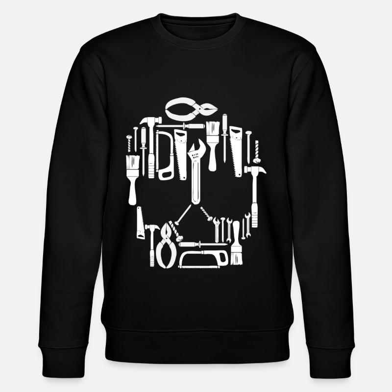 Crâne d'outil d'artisan - Sweat bio CHANGER Stanley/Stella Unisexe - noir