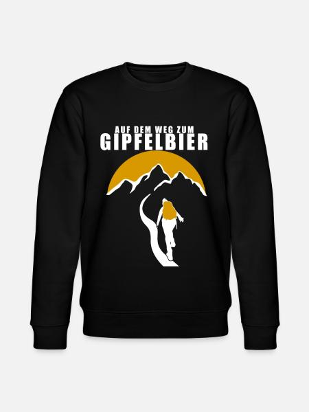 Klettern lustiger Bier Spruch - Stanley/Stella Unisex Bio-Sweatshirt CHANGER  - Schwarz