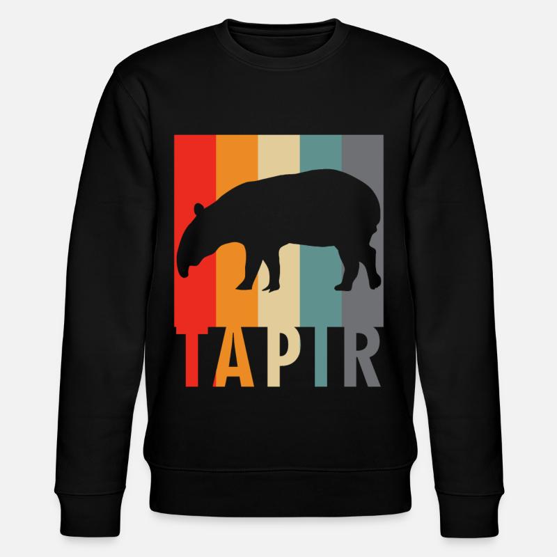 Tapir - Retro Design Proverbe - Sweat bio CHANGER Stanley/Stella Unisexe - noir