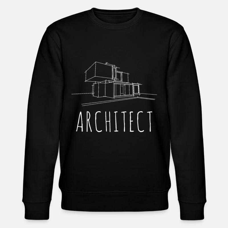 Architecte - esquisse moderne d'architecture - Sweat bio CHANGER Stanley/Stella Unisexe - noir