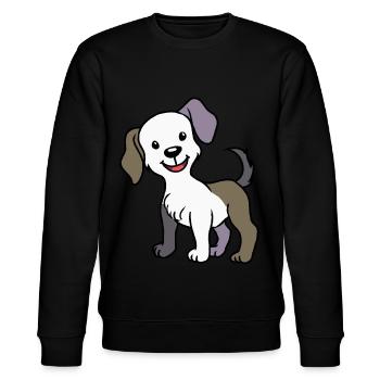 Hund Gassi Hundehalter Haustiere Köter Tierheim - Stanley/Stella Unisex Bio-Sweatshirt CHANGER  - Schwarz - Vorne - Nik (191cm) & Marisol (170cm)