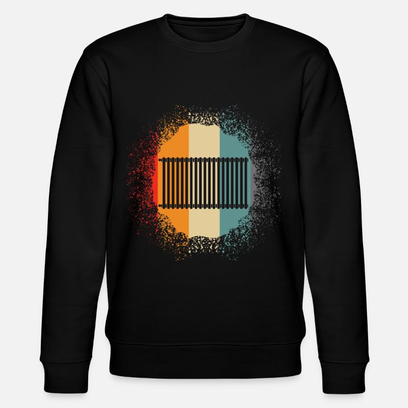 Heating construction - retro heating - Stanley/Stella CHANGER Unisex Organic Sweatshirt - black