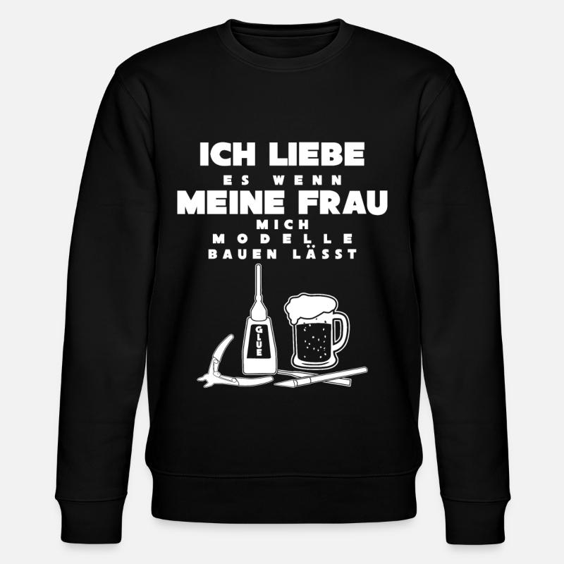 Modellbau & Modellbauer lustiger Spruch - Stanley/Stella Unisex Bio-Sweatshirt CHANGER - Schwarz