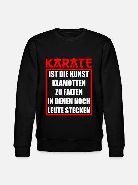 Karate Karateka Karatekämpfer Geschenk - Stanley/Stella Unisex Bio-Sweatshirt CHANGER  - Schwarz