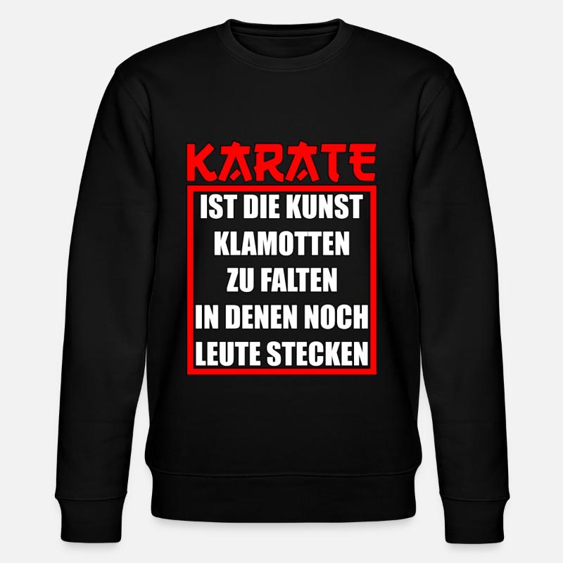 Karate Karateka Karatekämpfer Geschenk - Stanley/Stella Unisex Bio-Sweatshirt CHANGER  - Schwarz