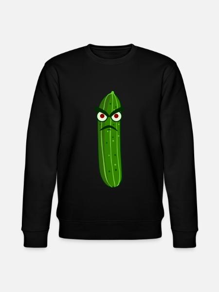 Sour cucumber - funny - Stanley/Stella CHANGER Unisex Organic Sweatshirt - black