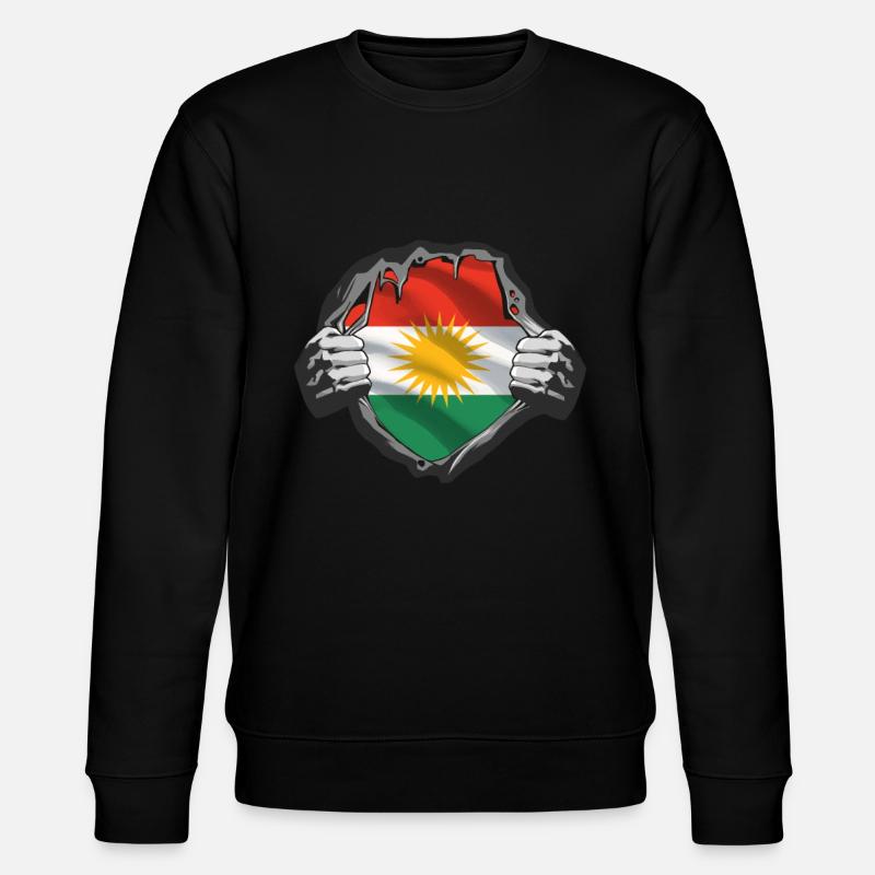 Kurdistan Kurde Kurden Kurdisch Geschenk - Stanley/Stella Unisex Bio-Sweatshirt CHANGER  - Schwarz
