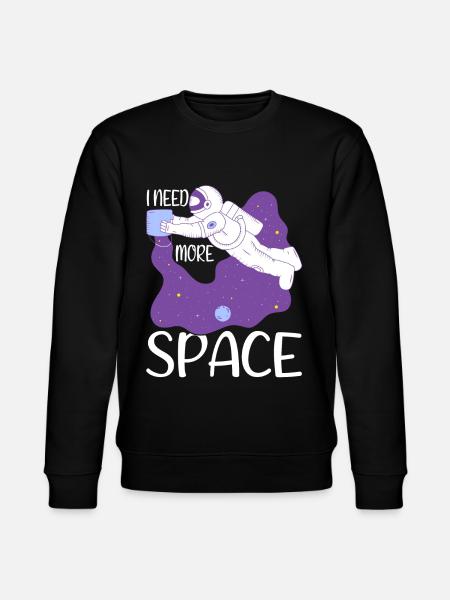 Space Astronaut Space Gift - Stanley/Stella CHANGER Unisex Organic Sweatshirt - black