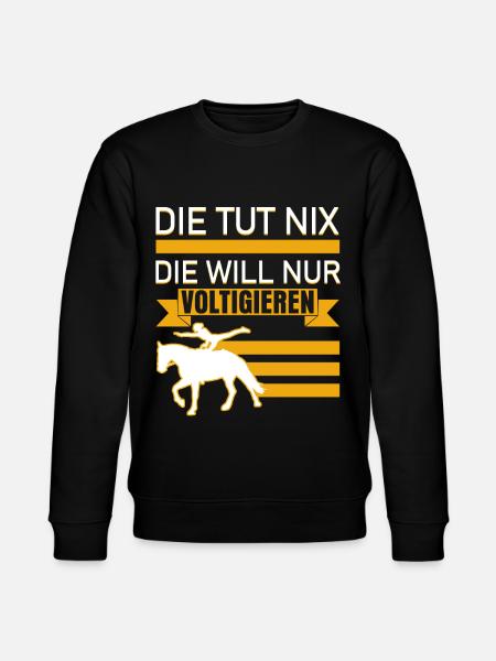 Voltigieren Voltigierer Spruch - Stanley/Stella Unisex Bio-Sweatshirt CHANGER - Schwarz