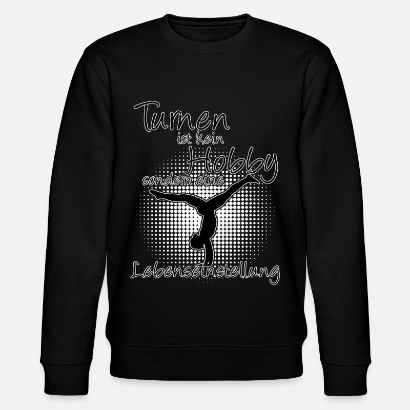 Turnen Handstand Lebenseinstellung - Stanley/Stella Unisex Bio-Sweatshirt CHANGER  - Schwarz