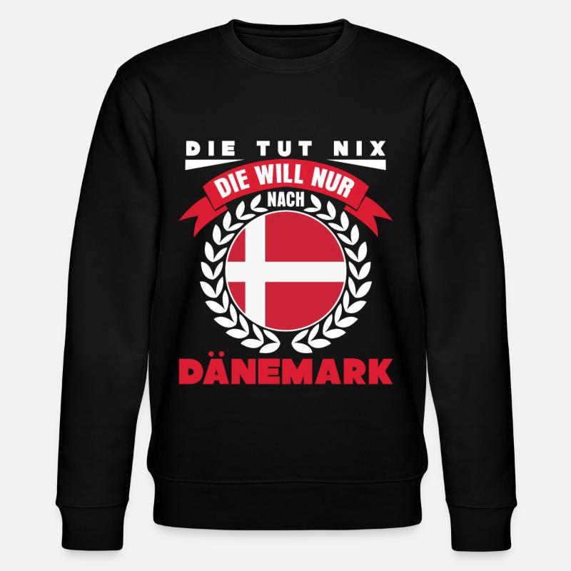 Denmark Holidays - Denmark Saying - Stanley/Stella CHANGER Unisex Organic Sweatshirt - black