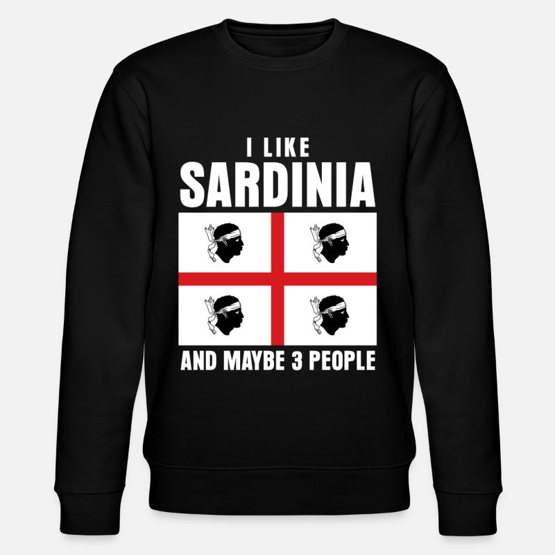 Sardinia Holidays Sardinia - Stanley/Stella CHANGER Unisex Organic Sweatshirt - black