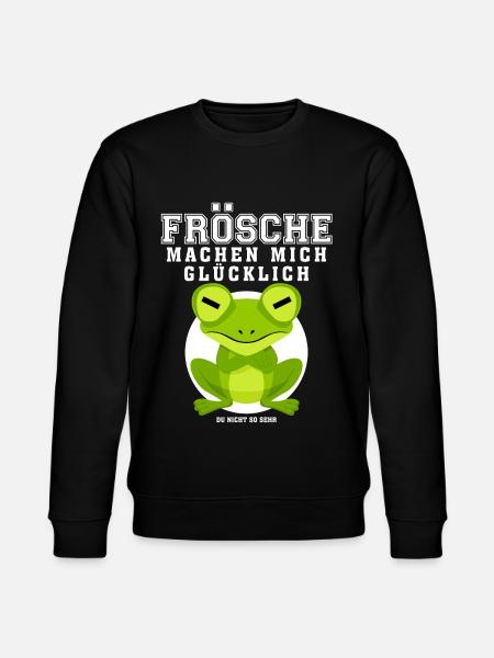 Frosch Frösche Spruch - Stanley/Stella Unisex Bio-Sweatshirt CHANGER - Schwarz