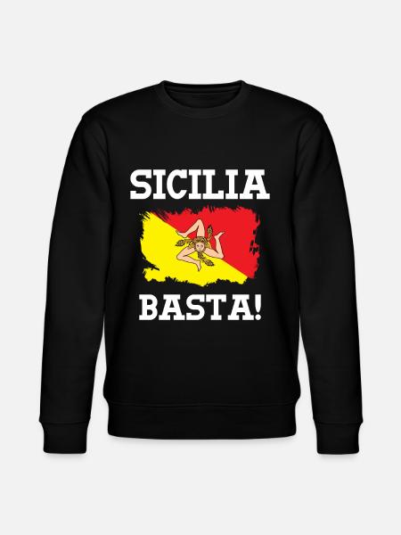 Sicily Saying - Sicilia - Stanley/Stella CHANGER Unisex Organic Sweatshirt - black