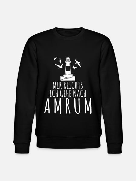 Amrum Spruch - Mir reichts - Stanley/Stella Unisex Bio-Sweatshirt CHANGER  - Schwarz
