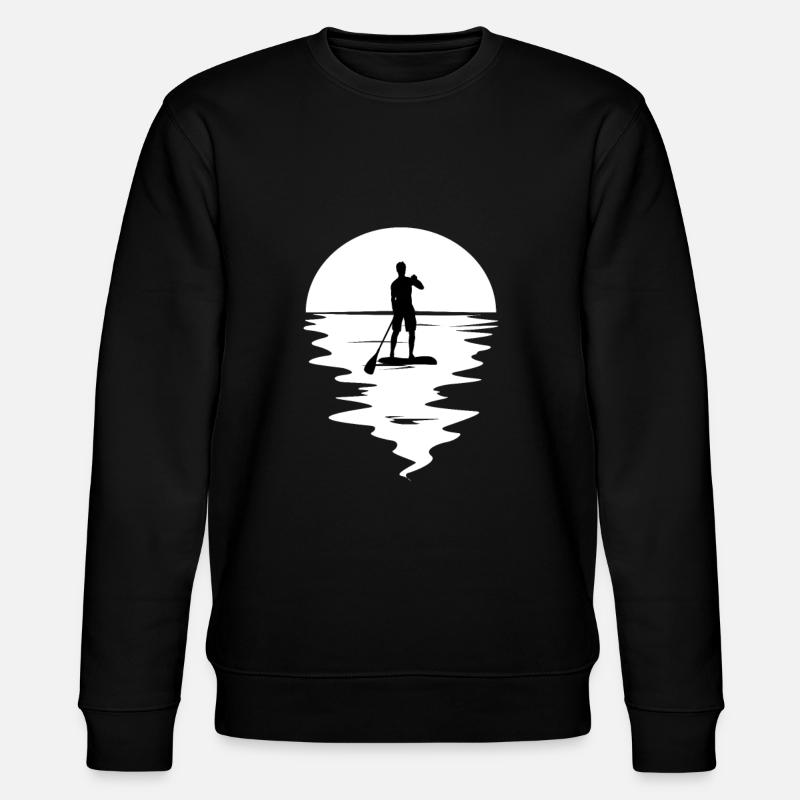 Stand up paddle Spruch - Stanley/Stella Unisex Bio-Sweatshirt CHANGER  - Schwarz