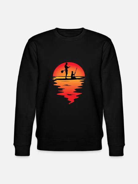Stand up paddle Sunset - Stanley/Stella CHANGER Unisex Organic Sweatshirt - black