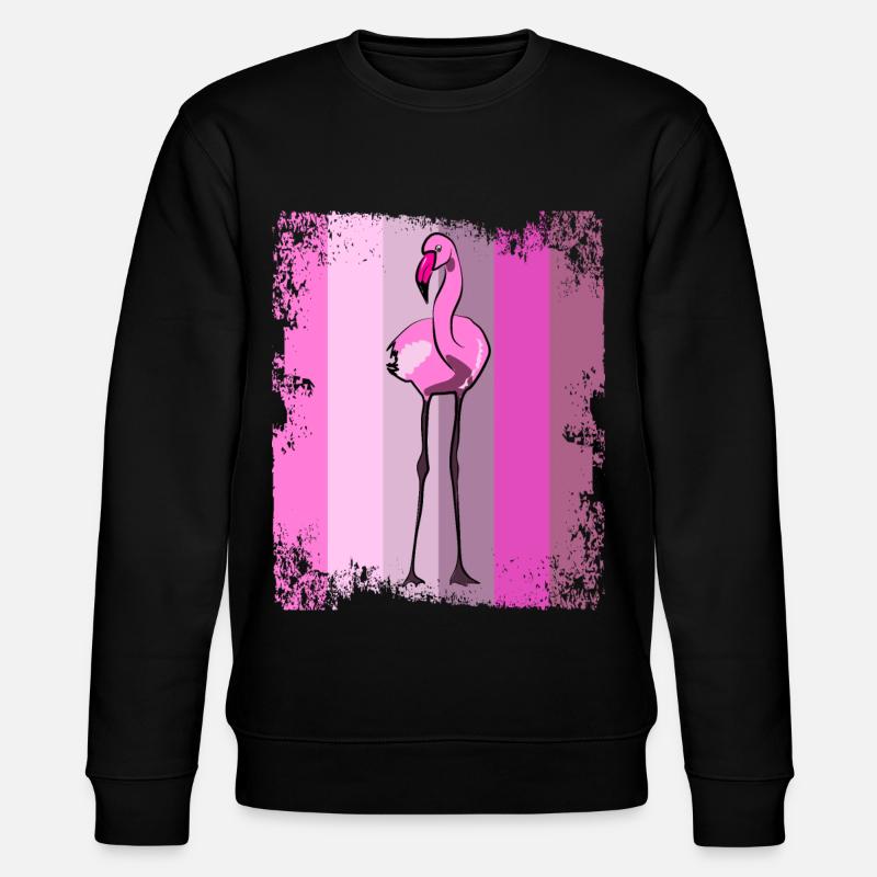 Flamingos Flamingo - Stanley/Stella Unisex Bio-Sweatshirt CHANGER - Schwarz