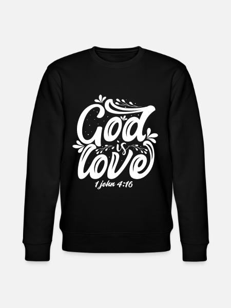 Dieu est amour - Sweat bio CHANGER Stanley/Stella Unisexe - noir