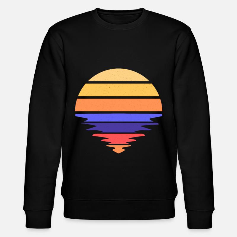 SUNSET I Rainbow - Stanley/Stella CHANGER Unisex Organic Sweatshirt - black