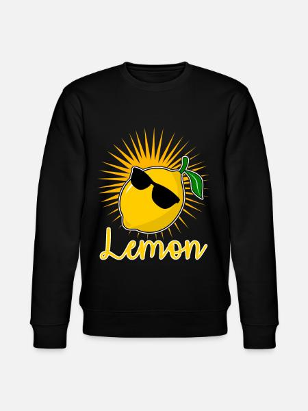 lemon - Stanley/Stella CHANGER Unisex Organic Sweatshirt - black